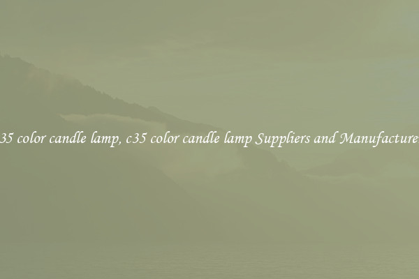c35 color candle lamp, c35 color candle lamp Suppliers and Manufacturers