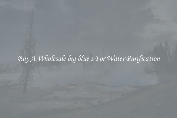Buy A Wholesale big blue s For Water Purification