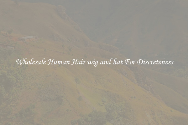 Wholesale Human Hair wig and hat For Discreteness