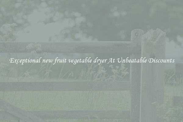 Exceptional new fruit vegetable dryer At Unbeatable Discounts