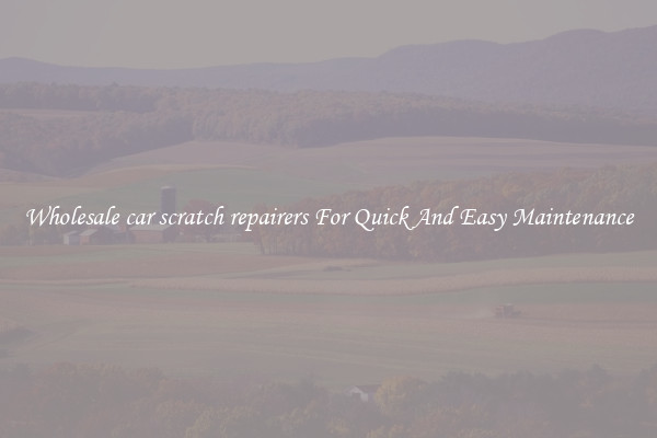 Wholesale car scratch repairers For Quick And Easy Maintenance