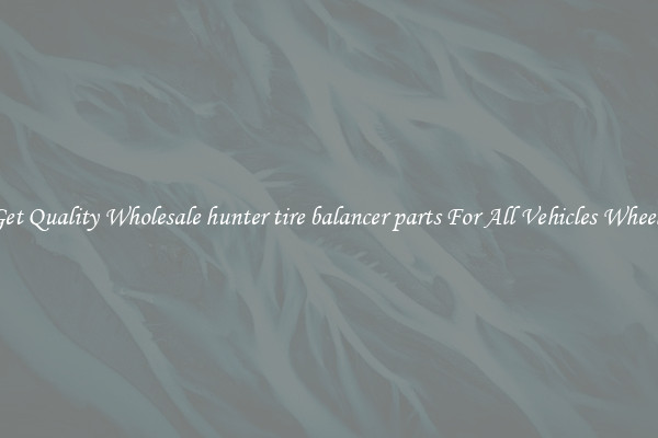 Get Quality Wholesale hunter tire balancer parts For All Vehicles Wheels