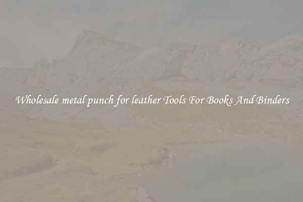 Wholesale metal punch for leather Tools For Books And Binders